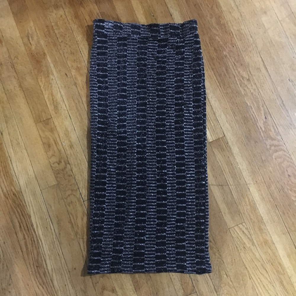 Fitted Metallic Pencil Skirt - Worn Once!